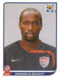 Damarcus Beasley USA samolepka Panini World Cup 2010 #217